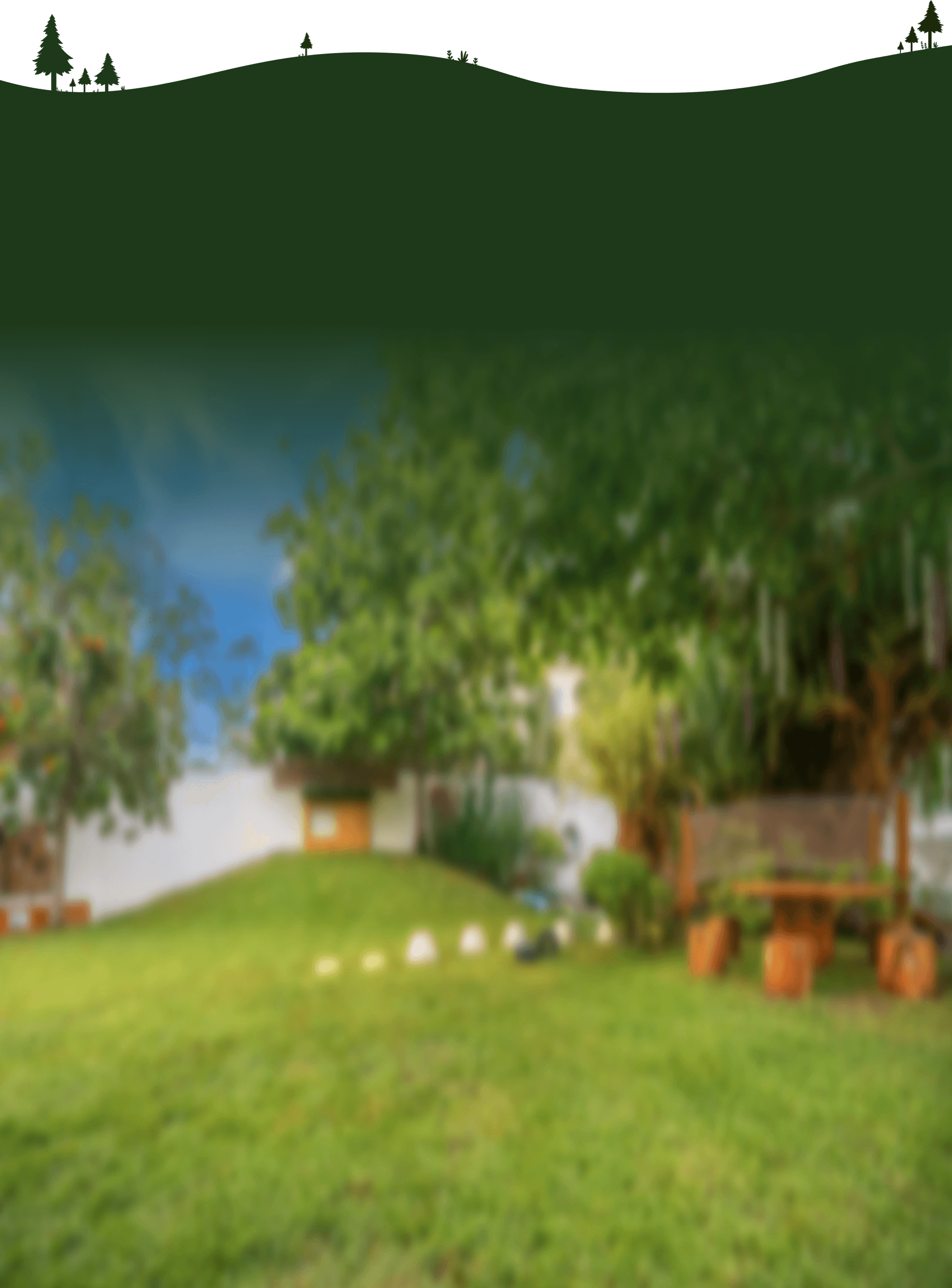 Natural forest background illustration