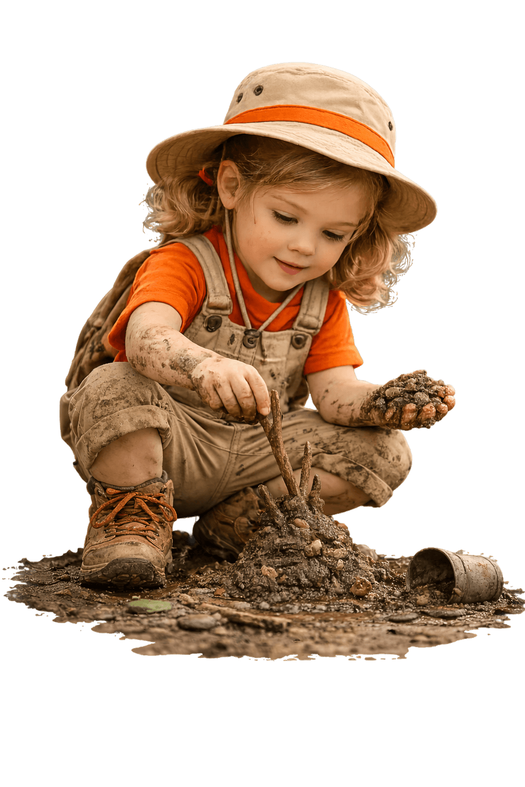 Child playing in sand at Forest Oasis Nursery