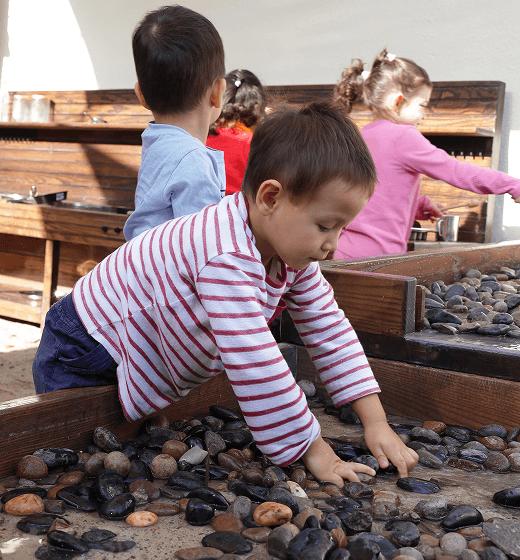 Children playing at Explorers Ground, Forest Oasis Nursery