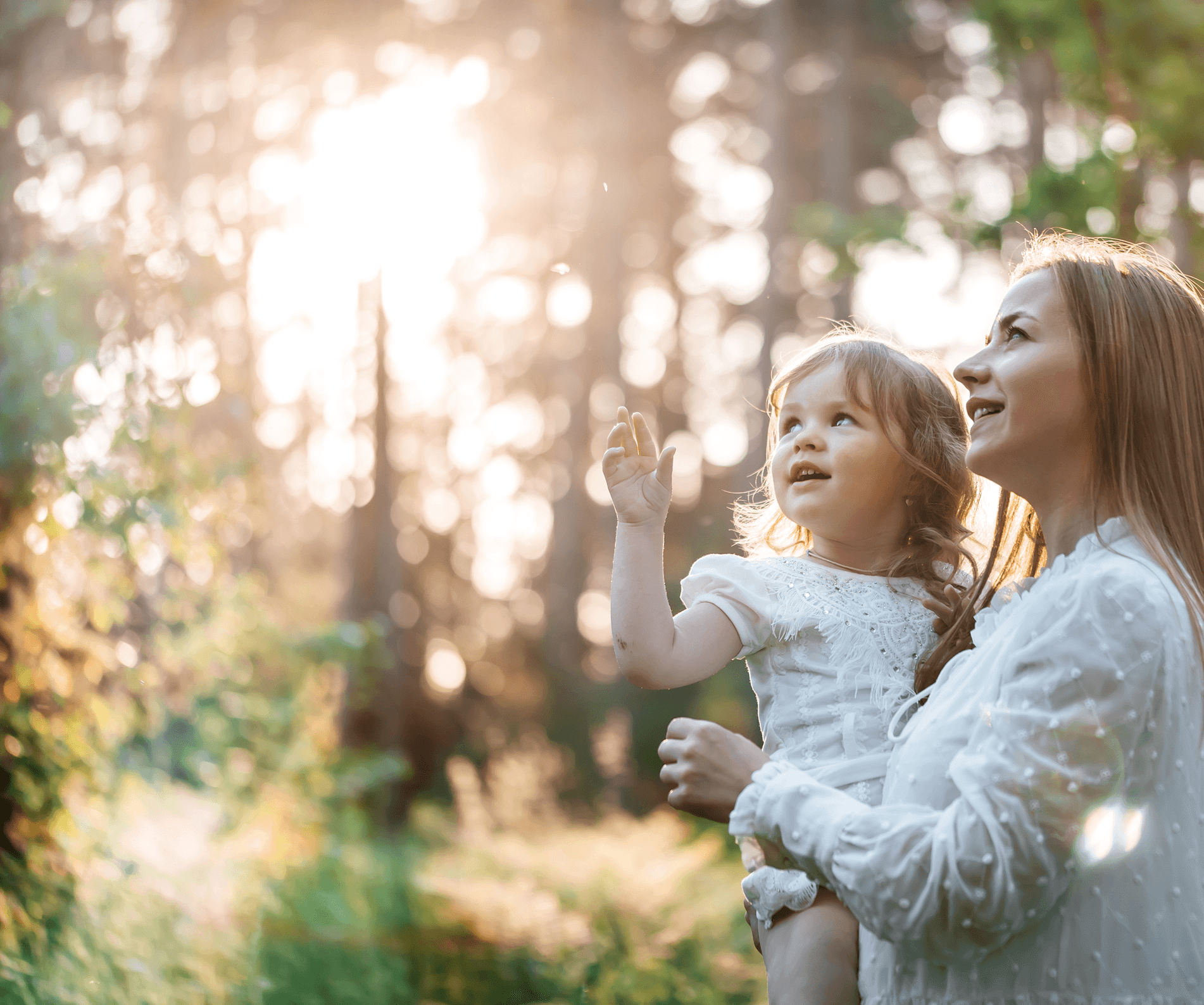 Mother and child exploring Forest Oasis Nursery
